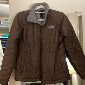 Chocolate Brown North Face Jacket
